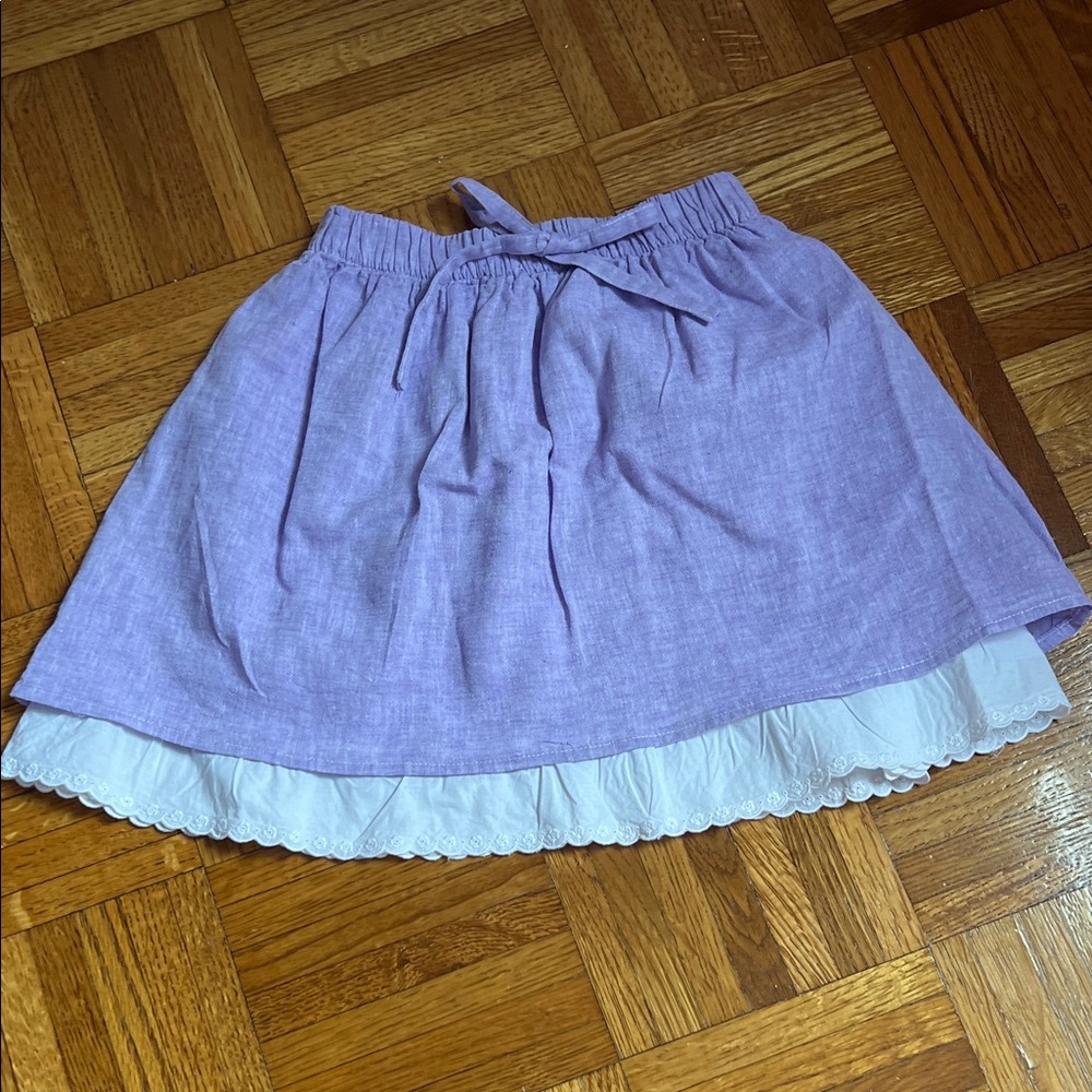 La Coqueta Skirt with Lace Trim
